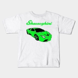 sharerghini, sharerghini merch,sharerghini Green rainbow Kids T-Shirt